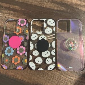 iPhone 13 Promax CaseMate cases with pop sockets. (Can remove if not wanted)